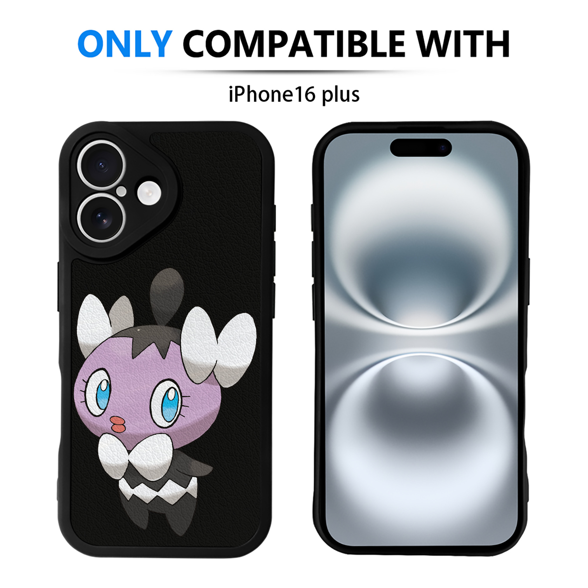 （画像用） ポケットモンスター Pokémon 【iPhone 16シリーズ対応】シリコンスマホケース（レザー調） 材質：シリコン